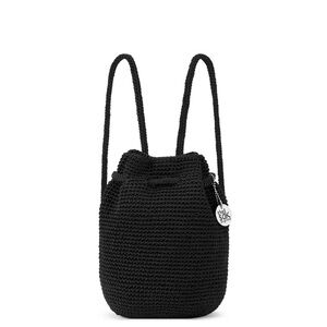 The Sak Y2K Black Crochet Backpack
